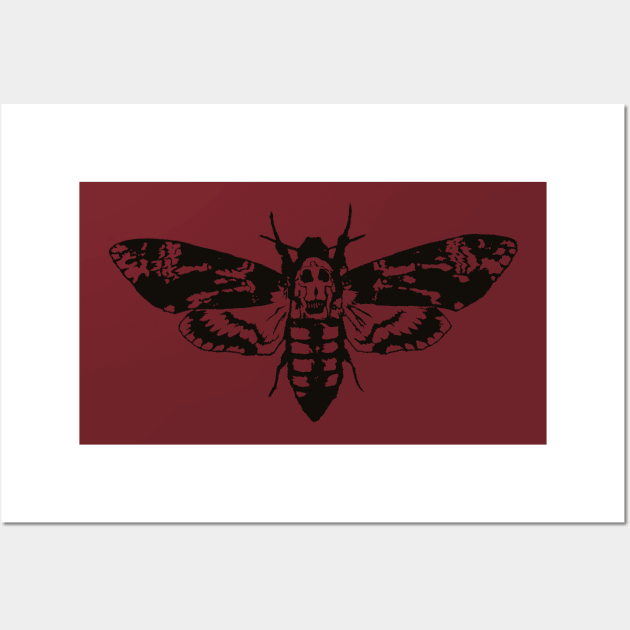 death's-head hawkmoth (Negative space) Wall Art by BludBros